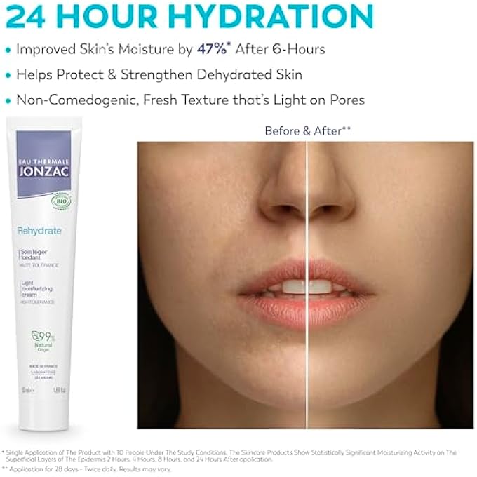 JONZAC EAU THERMALE | FONDANT LIGHT SKIN - REHYDRATE | 24H HYDRATION  PROTECTS, STRENGTHENS | PLUMP UP SKIN | NORMAL TO MIXED SKIN | HYALURONIC ACID | 99% NATURAL ORIGIN|50 ML - Image 4